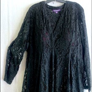 Black Lace Blouse
